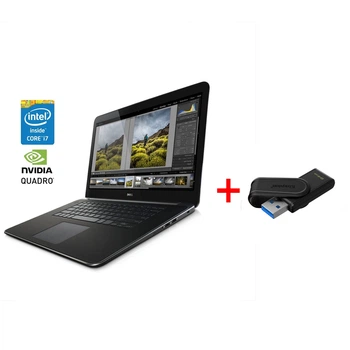 Мобільна робоча станція Dell Precision M3800 / 15.6'' (1920x1080) IPS Touch /Core i7-4712HQ (4 (8) ядра по 2.3 - 3.3 GHz) / 16 GB DDR3 / 192 GB SSD / Quadro K1100M, 2 GB GDDR5 / WebCam / Win 10 Pro б/в + Подарунок Флешка Kingston 64 GB