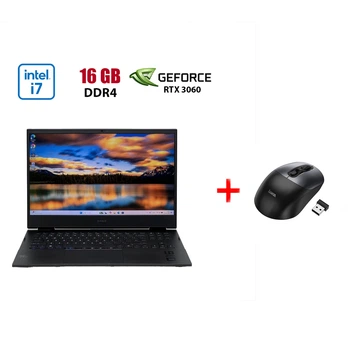 Ігровий ноутбук Б-клас HP Omen 16-b0013dx / 16" (1920x1080) IPS / Intel Core i7-11800H (8 (16) ядер по 2.3 - 4.6 GHz) / 16 GB DDR4 / 480 GB SSD / nVidia GeForce RTX 3060, 6 GB GDDR6, 192-bit / WebCam б/в + Подарунок Бездротова миша HOCO GM28