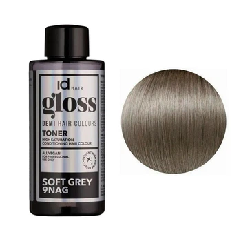 Деміперманентна фарба для волосся IdHair Gloss Toner 9NAG 9.13 Soft Grey 75 мл