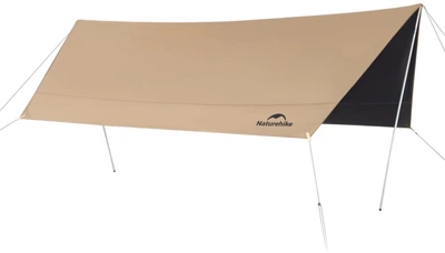 Тент-навіс Naturehike CNK2350WS015 Cloud Skies Tarp Lite, 550x465 см Коричневий (6977465866424)