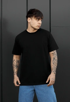 Мужская Футболка Стафф черная с логотипом базовая Staff logo black XS (386476)