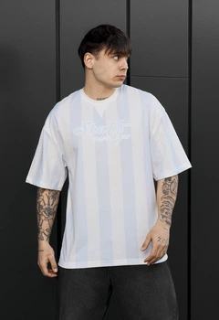 Футболка Мужская Стаф Белая Винтажная Оверсайз С Логотипом Базовая Staff White Vintage Logo Oversize S (386845)