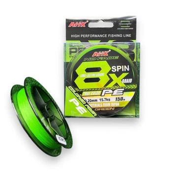 Шнур рибальський AHK Spin X8 8-ми жильний 150м 0.20мм(15.7кг) (8454-6)