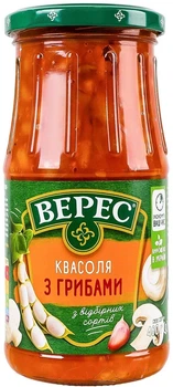 Квасоля Верес з грибами 460 г (4823105408764)