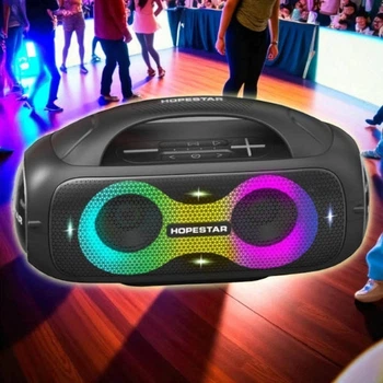 Портативна колонка Hopestar A50 Bluetooth 80, 40 Вт, 12000 мА·год Чорний