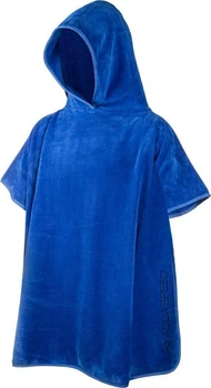 Полотенце пончо Aqua Speed KID'S PONCHO 7339 темно-синее Дети 80х140 см