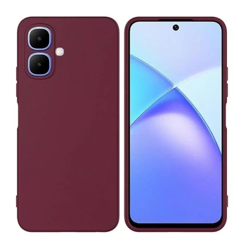 Чехол Fiji Full Soft Premium для Tecno Spark Go 2 (KM4) противоударный бампер с микрофиброй Bordo