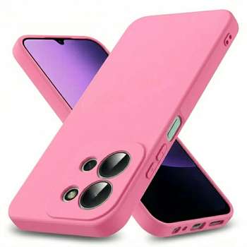 Чехол Fiji Full Soft Premium для Xiaomi Redmi 15C противоударный бампер с микрофиброй Pink