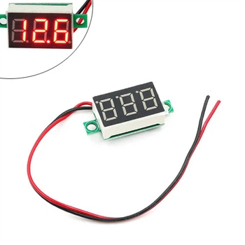 Цифровий вольтметр 2.5-30В 0.36" LED вимірювач напруги вольтажу