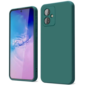 Чехол Fiji Full Soft Premium для Motorola G54 / G54 Power противоударный бампер с микрофиброй Dark Green