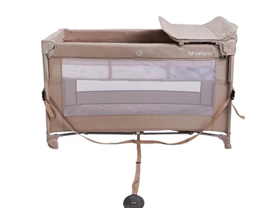 Кровать-манеж со вторым ярусом VELANO Tino, beige