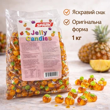 Фруктові желейні цукерки Spark 4D Jelly Candies 1 кг