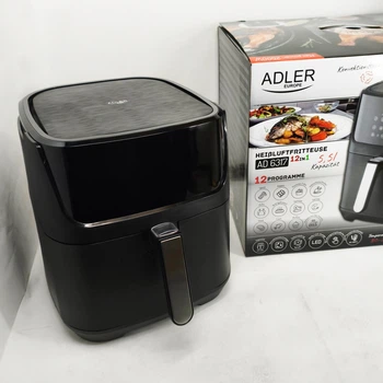 Домашняя фритюрница электрическая без масла ADLER, Аэрогриль для дома и кухни бытовой XV-24