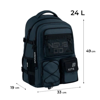 Рюкзак шкільний для старшокласників KITE Education K26-1018XL-2 Future (000996159)
