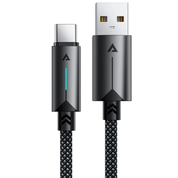 Дата кабель Acefast C19-04 USB to Type-C 3A (1.2m) Black