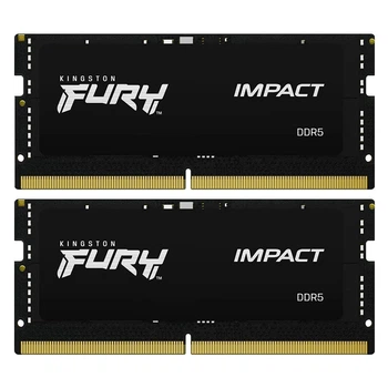 Модуль пам'яті для ноутбука SoDIMM DDR5 16GB (2x8GB) 6000 MHz Impact Kingston Fury (ex.HyperX) (KF564S38IB-16)