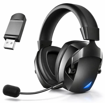 Ігрові бездротові навушники Onvyx BL100PRO з мікрофоном, Bluetooth 5.3 + 2.4G + AUX, для ПК, PS4, PS5, Xbox, телефону Black
