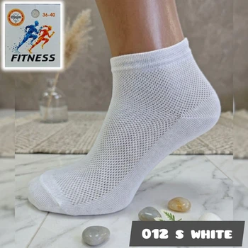 Носки женские короткие летние с сеткой 012S White, 36-40р. Цвет белый