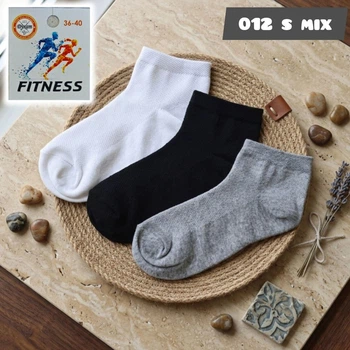 Носки женские укороченные летние с сеткой 012S Mix, 36-40р. Набор из 6 пар, микс