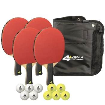 Набор для настольного тенниса Joola Quattro 4 Bats 10 Balls Red/Black (1073-930795)