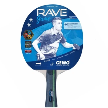 Ракетка для настольного тенниса Gewo PS Rave Game FL Red/Black (1073-931042)