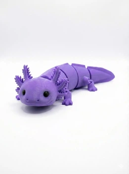 Фиджет Аксолотль Flexi Articulated Axolotl Фиолетовый 11 См 3Д Печать