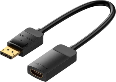 Адаптер Vention DisplayPort - HDMI 4K/60Гц 0.15 м Black (6922794762039)