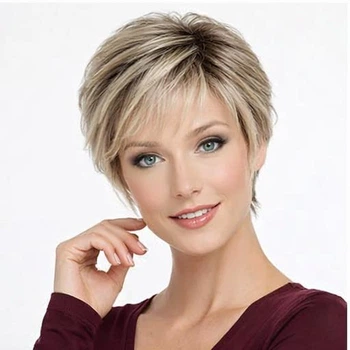 Парик короткий Пикси Blonde Color: 3