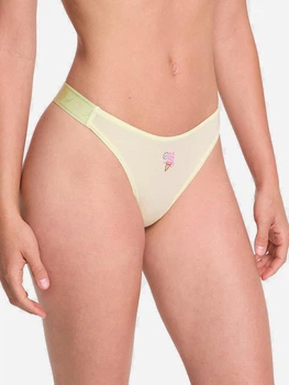 Трусики танга женские хлопковые Victoria's Secret 27078800 XS Желтые (282995498791)