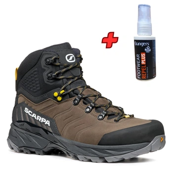 Черевики SCARPA Rush TRK PRO GTX Volcano/Mustard 42 + Подарунок Спрей для водостійкого просочення взуття Grangers Footwear Repel Plus 50 ml