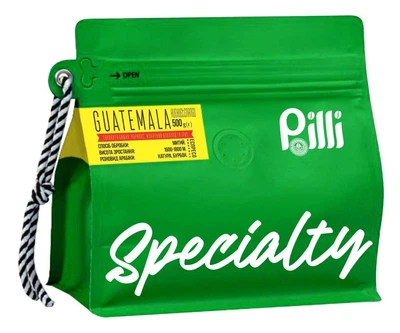 Кава зернова Specialty ТМ Pilli Гватемала Huehuetenango 500 гр