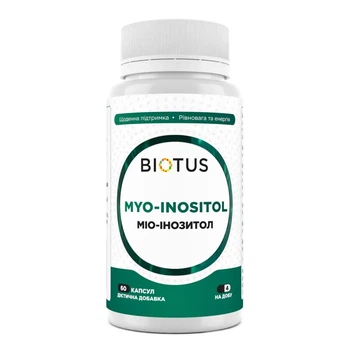 Мио-инозитол BIOTUS Myo-Inositol 2000 мг 120 капсул в упаковке (VMD-1207376)