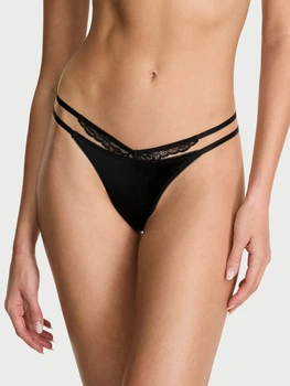 Трусики стринги женские Victoria's Secret 124194289 M Черные (1159857962)