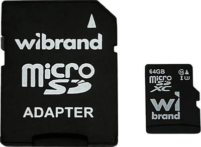 MicroSDXC Wibrand 64 GB microSDXC (WICDXU3/64GB-A)