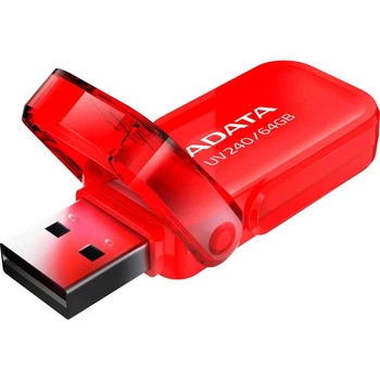 Флешка ADATA 64 GB UV240 USB 2.0 Red (AUV240-64G-RRD)