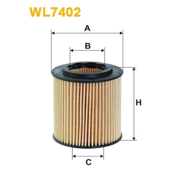 Фильтр масла WIX FILTERS Alfa Romeo 159, Fiat Croma II, Punto III, Sedici, Opel Astra H, Signum, V (WL7402)