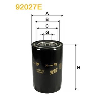 Фильтр масла WIX FILTERS Autosan H, Tam 110, Volvo F 10, F 12, F 4, F 6, FL 4, N 10, N 12, Volvo B (92027E)