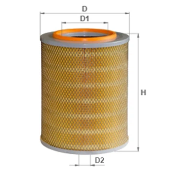 Фильтр воздушный ALPHA FILTER ДТ-75М/-75Н, Т-130, Дон-800, СК-5М Нива, ЗИЛ-5301 Бычок, ДЗ-99/-99А, ПАЗ наружный (AF 0752pe)