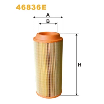 Фильтр воздушный WIX FILTERS Bobcat AL, T, X, Lindner Traktoren Geotrac, Unitrac, Massey Ferguson- (46836E)