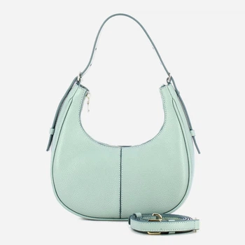 Torebka crossbody damska skórzana IUNTOO 13187-1AU Jasnoniebieska (800070358124)