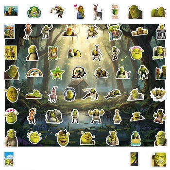Стикеры Шрек Shrek стикерпак наклейки набор наклейок 62 шт Shrek067