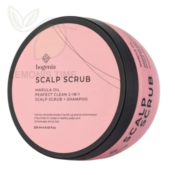 Скраб-шампунь для кожи головы с маслом марулы Bogenia Marula Oil Perfect Clean 2-in-1 Scalp Scrub + Shampoo BG403 №006 250 мл