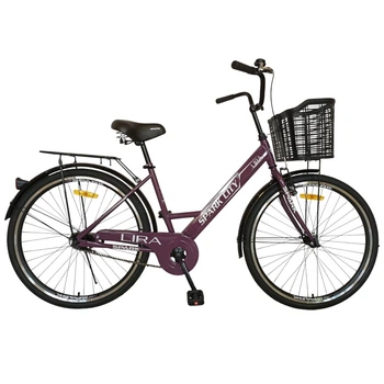 Велосипед SPARK CITY LIRA 26 ``ст17 жв з кошиком сливовий