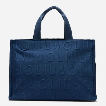 Torebka shopper damska materiałowa Liu Jo 2A6026T0300-94111 Niebieska (800070353916)