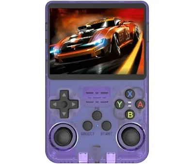 Портативна ігрова консоль R36S Retro Handheld Game Console 64Gb, Фіолетова