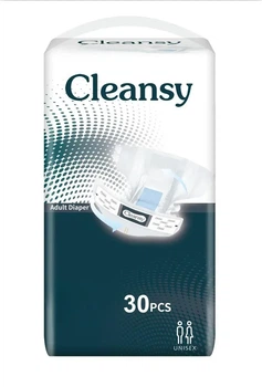 Подгузники памперс для взрослых Cleansy S при недержании с высокой впитываемостью дышащие для лежачих больных