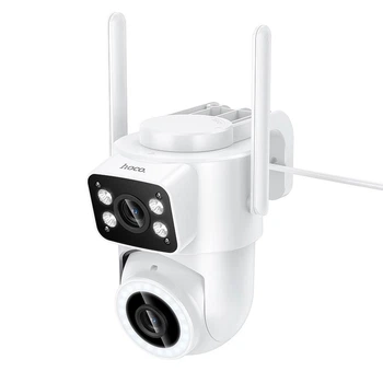 Камера відеоспостереження HOCO D9 outdoor PTZ HD camera |Full HD 2MP, WiFi 2.4G, IP65| White