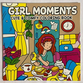 Раскраска антистресс Cute coloring book Girl Moments 24 страницы (5206)