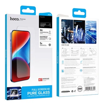 Захисне скло iPhone 16/15 Hoco A36 HD 0.4mm black