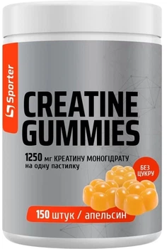Креатин Creatine Gummies Апельсин Без сахара 150 шт (4820249725214)